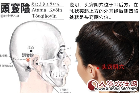 头窍阴穴的准确位置图
