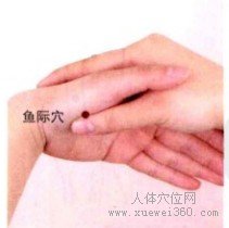 鱼际穴：肺经(图文)
