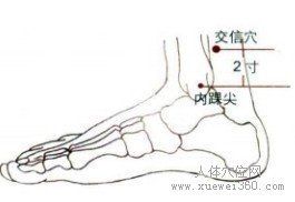 精确定位交信穴