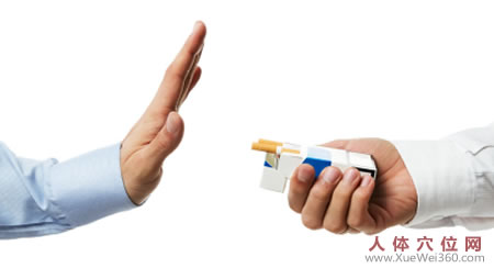 刺激穴道要在呼气时，治疗前请勿吸烟