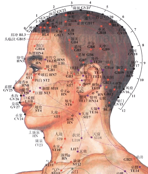 目窗穴：胆经(图文)