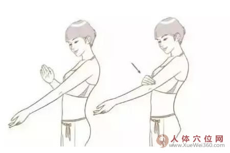 拍打肘窝能除心肺火气和毒素