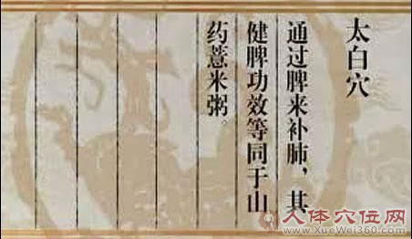 太白穴的作用