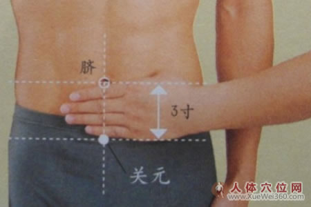 十大艾灸保健养生穴详细介绍：关元穴