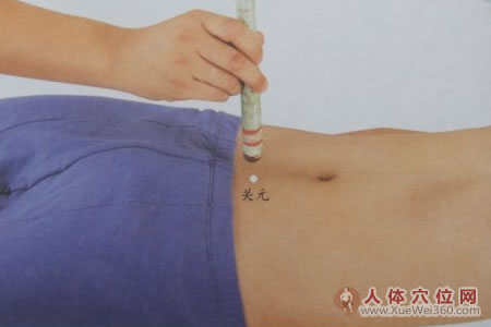 艾灸关元穴