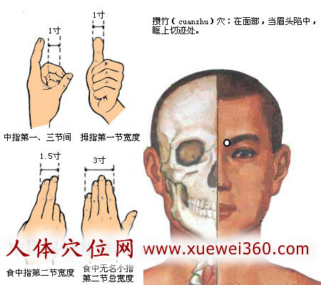 攒竹穴