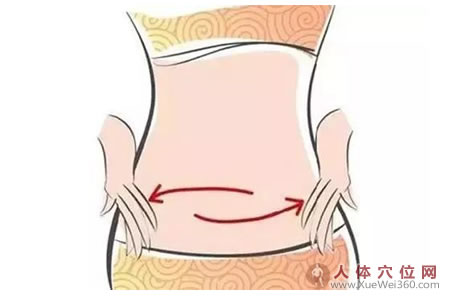 腹部按揉的具体操作方法